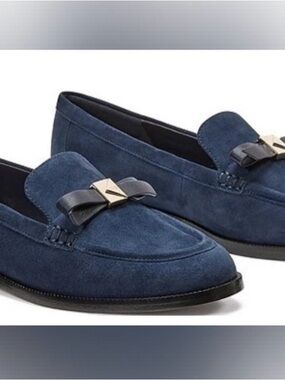 11W Kate Spade Deco Bow Suede Loafer